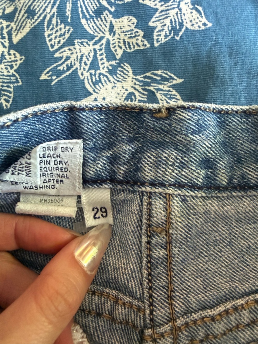 Calvin Klein Light Blue Denim Jeans with Branded Button - Picture 5 of 9